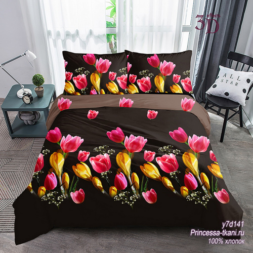 КПБ Поплин на резинке Арт. y7d141